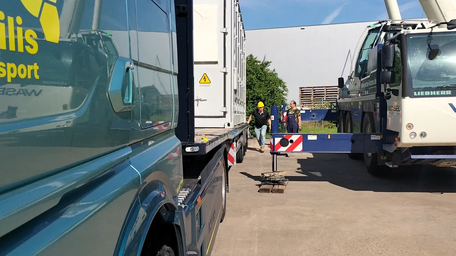 Emissievrij transport van accucontainers 