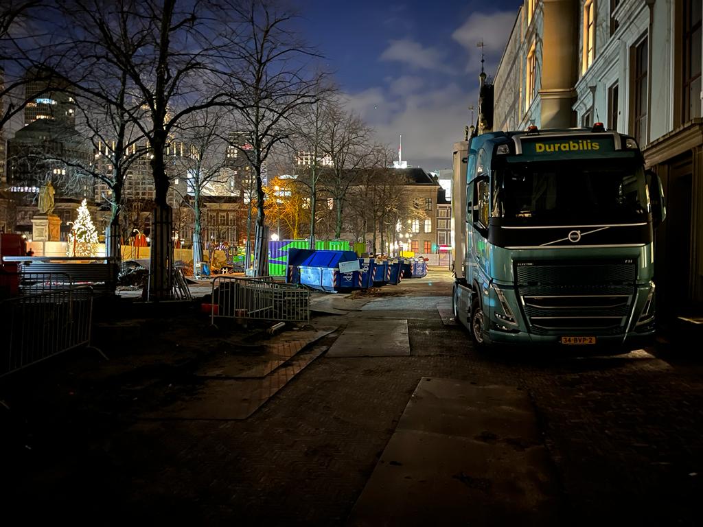 Transport van Betonblokken